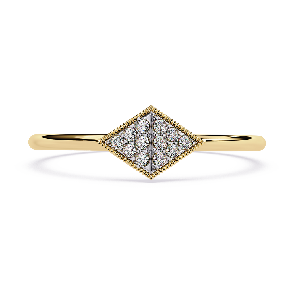 Vintage Lab Grown Diamond Cluster Ring