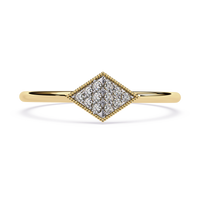 Vintage Lab Grown Diamond Cluster Ring
