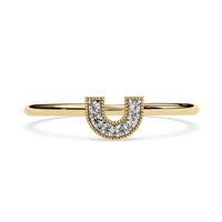 Horseshoe Lab Grown Diamond Ring