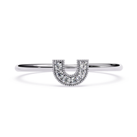Horseshoe Lab Grown Diamond Ring