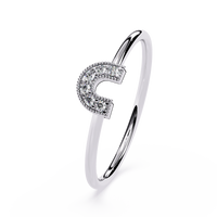 Horseshoe Lab Grown Diamond Ring