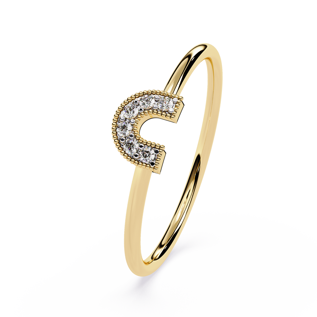 Horseshoe Lab Grown Diamond Ring