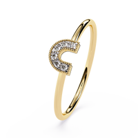 Horseshoe Lab Grown Diamond Ring