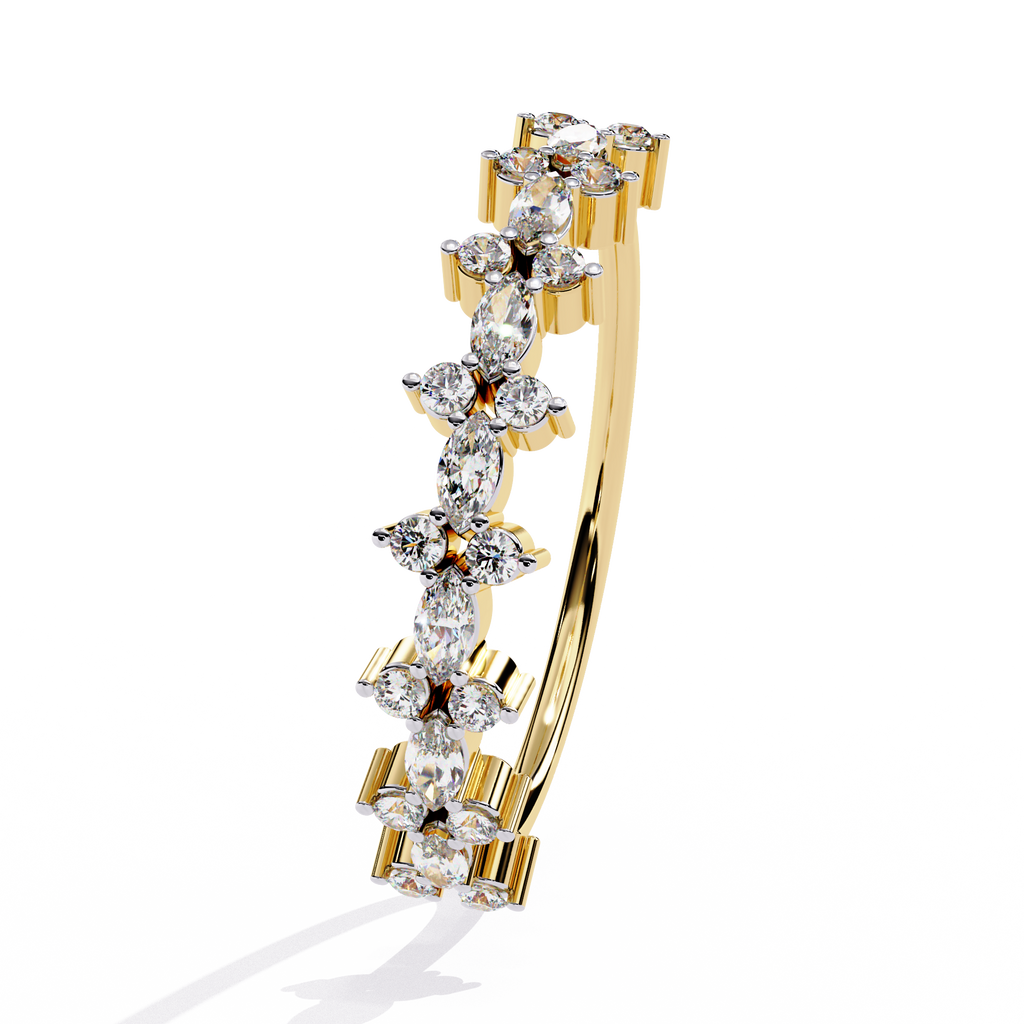 Floral Lab Grown Diamond Ring
