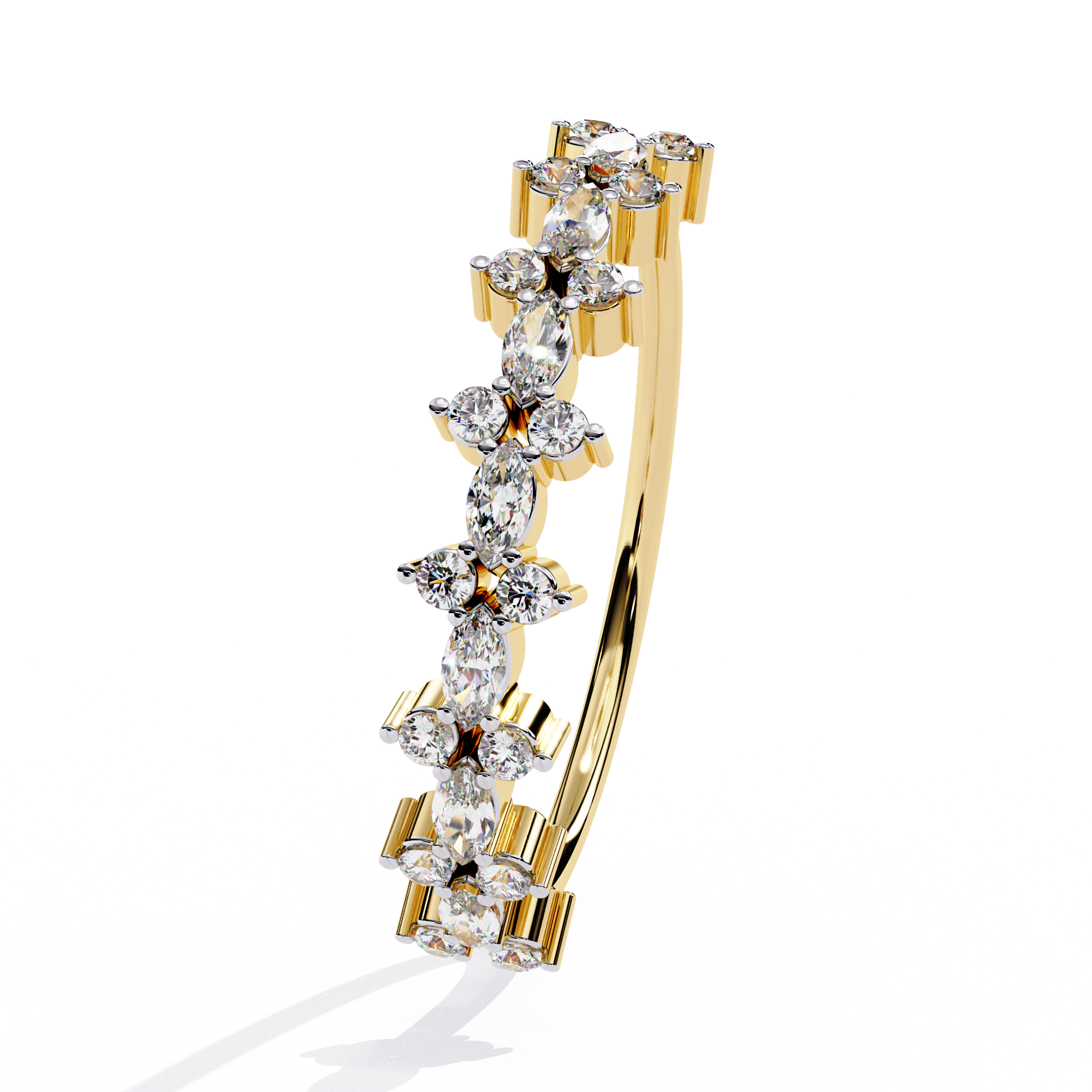 Floral Lab Grown Diamond Ring