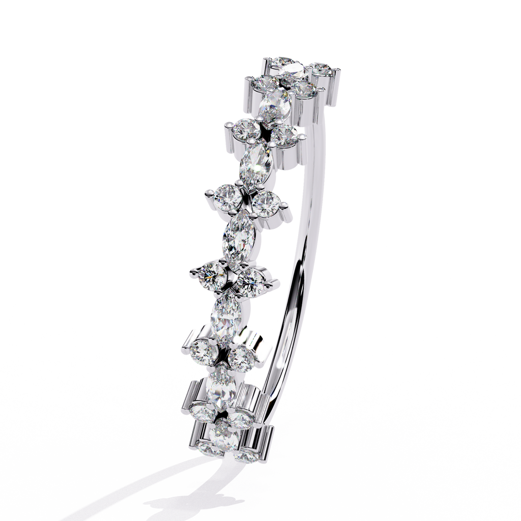Floral Lab Grown Diamond Ring