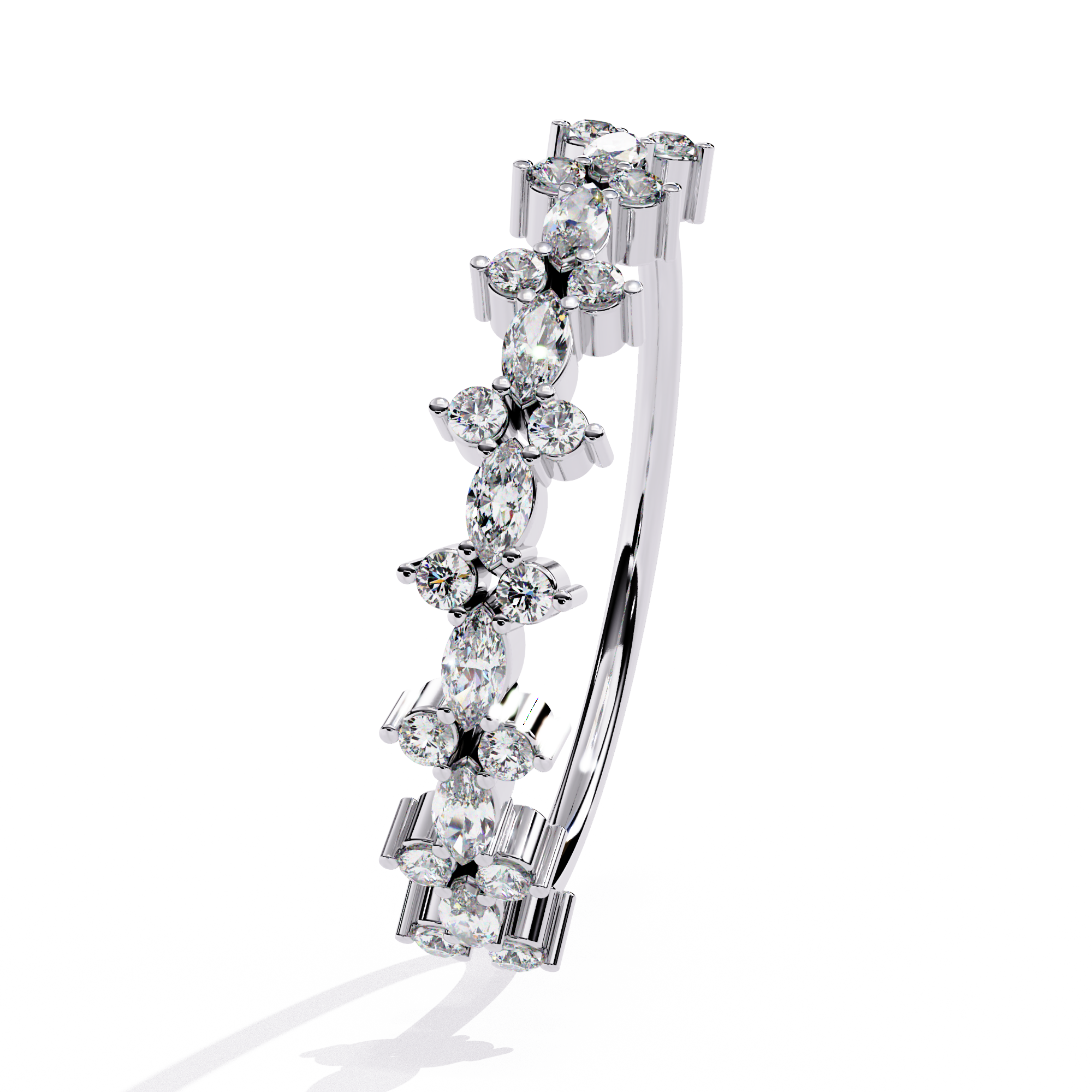 Floral Lab Grown Diamond Ring