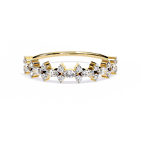 Floral Lab Grown Diamond Ring