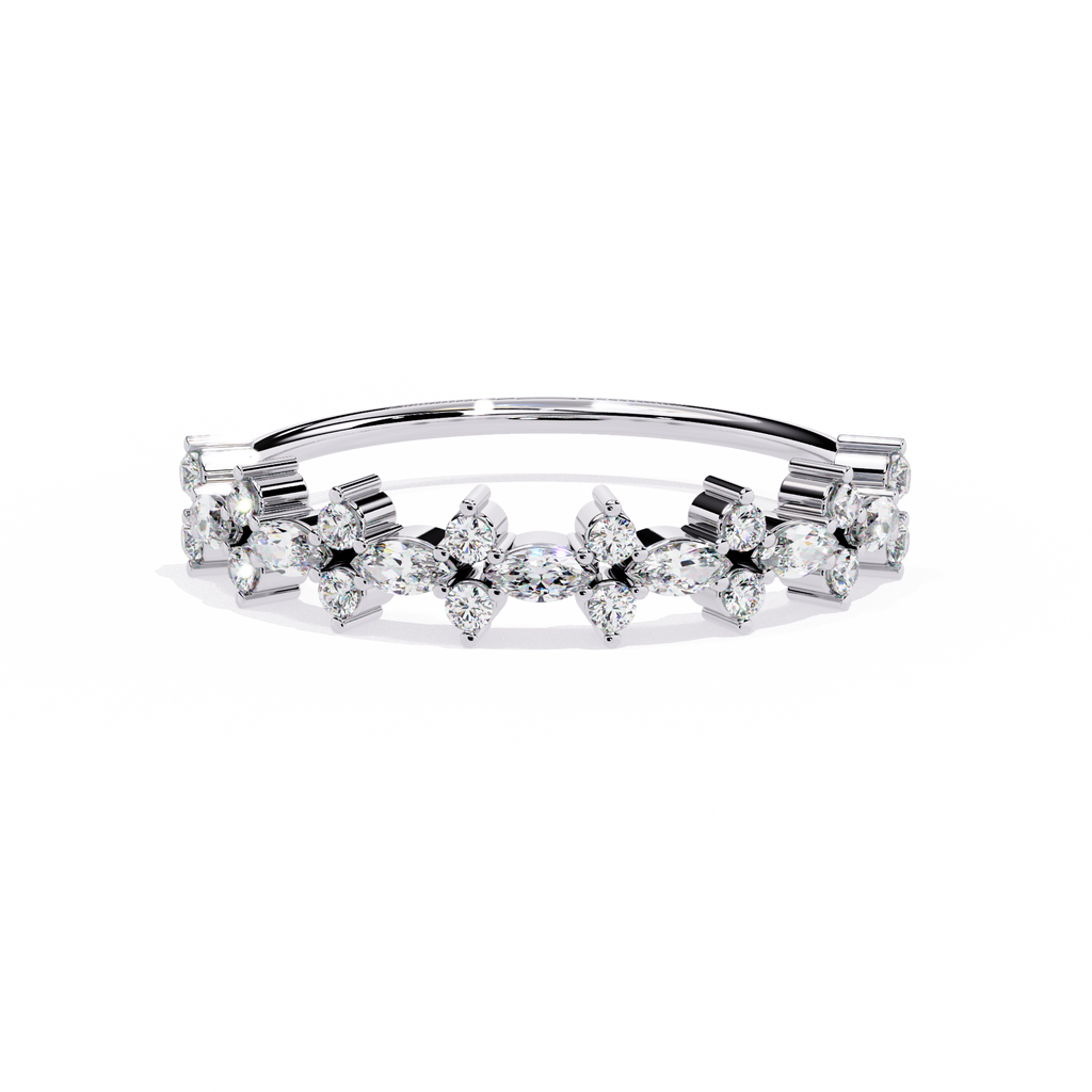 Floral Lab Grown Diamond Ring