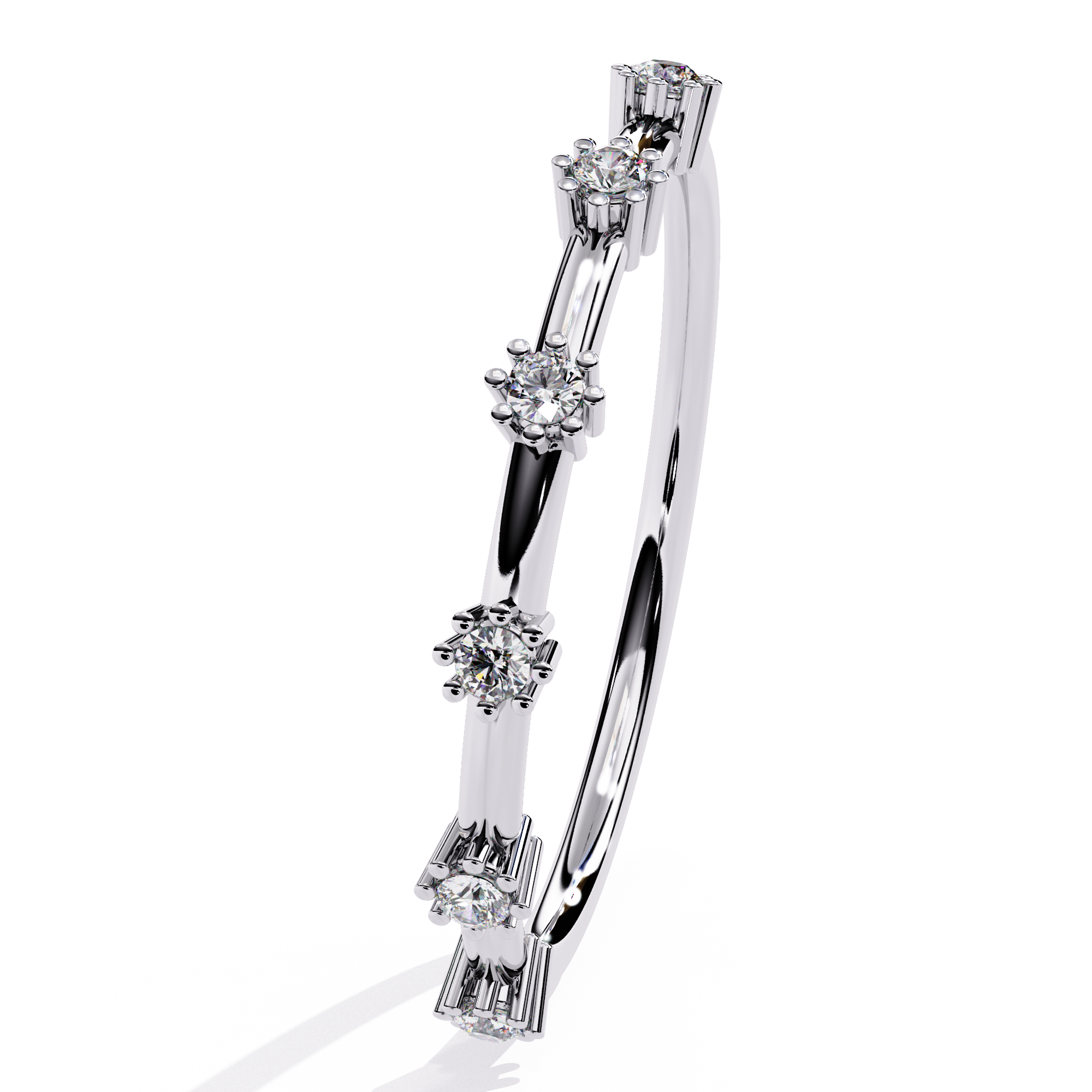 Six-Stone Lab Grown Diamond Ring