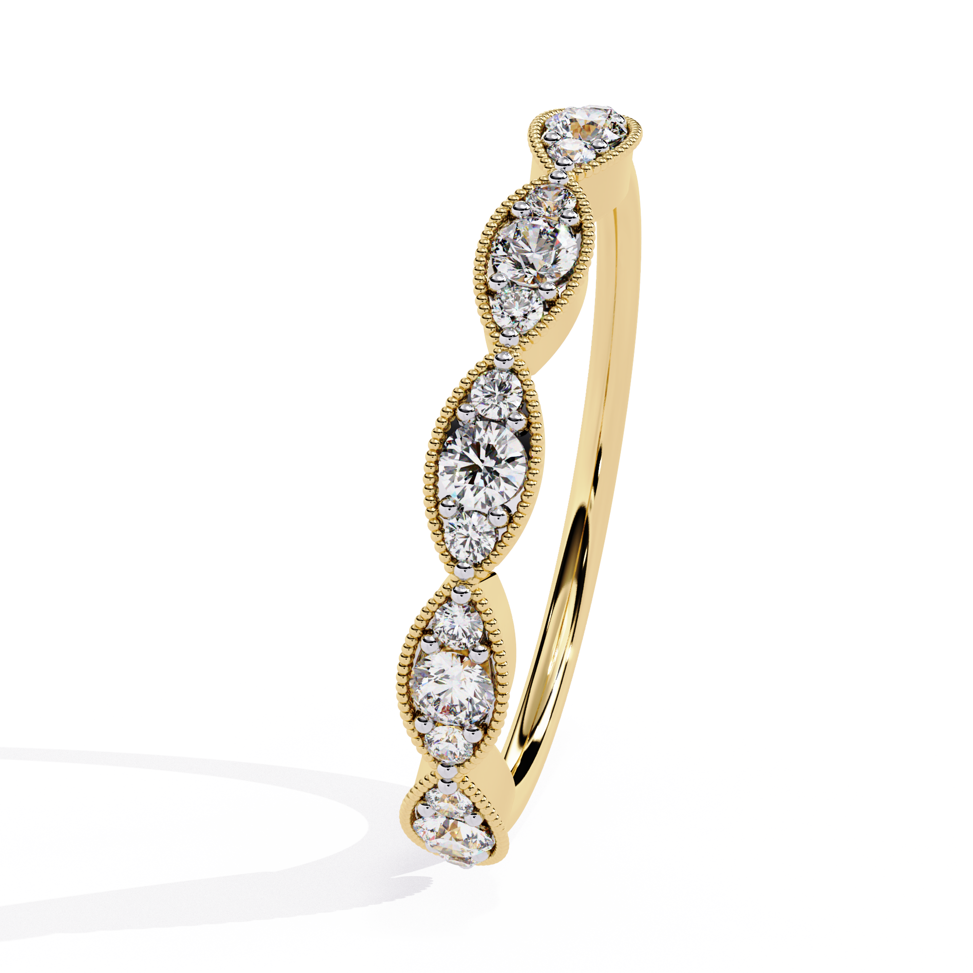 Marquise Motif Lab Grown Diamond Ring