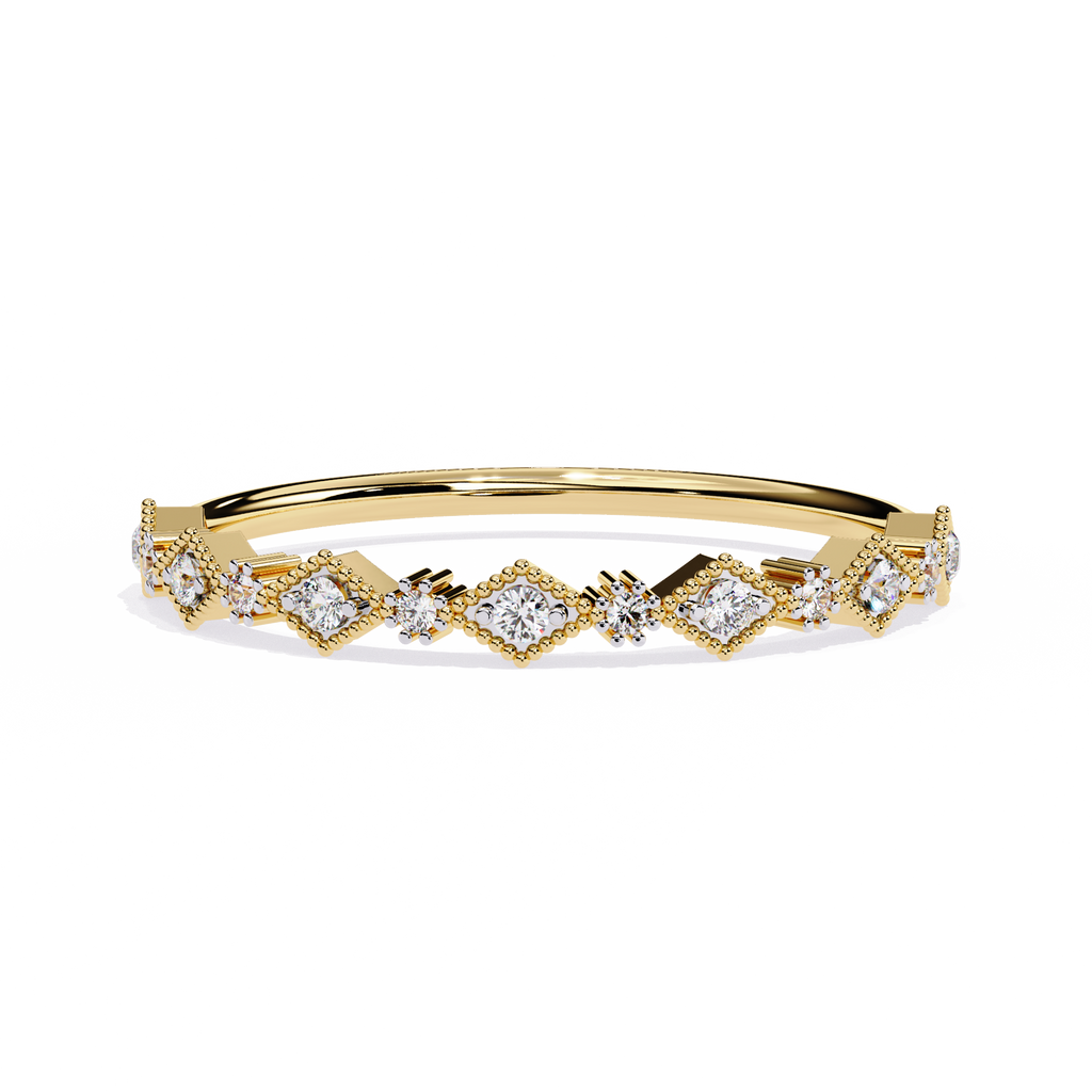 Geometric Lab Grown Diamond Ring