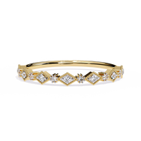 Geometric Lab Grown Diamond Ring