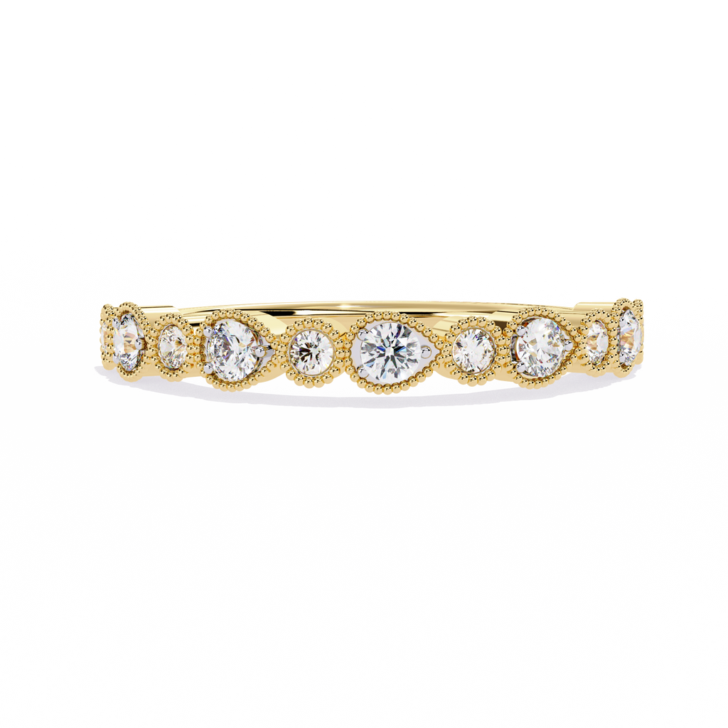 Pear & Round Lab Grown Diamond Ring