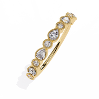 Pear & Round Lab Grown Diamond Ring