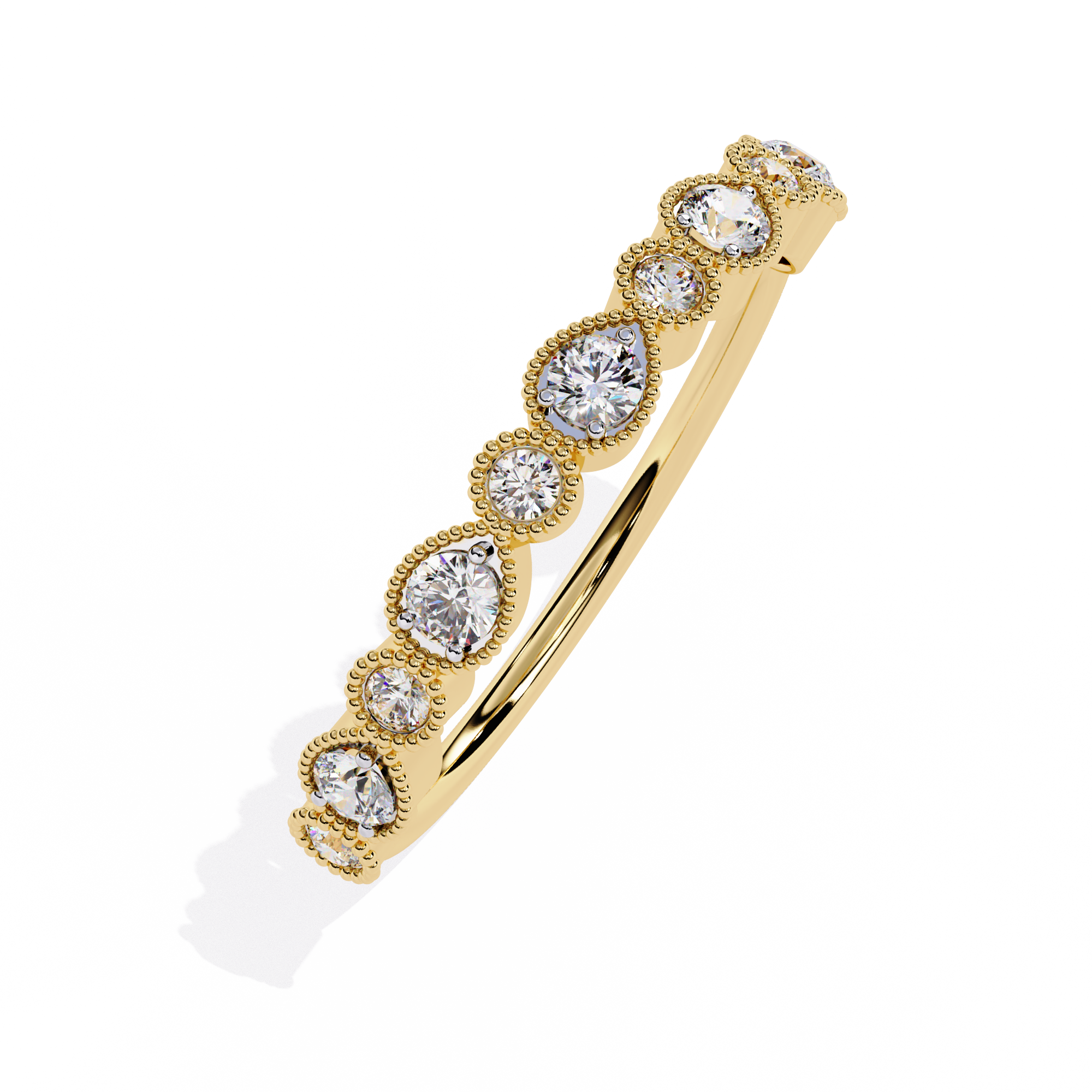 Pear & Round Lab Grown Diamond Ring