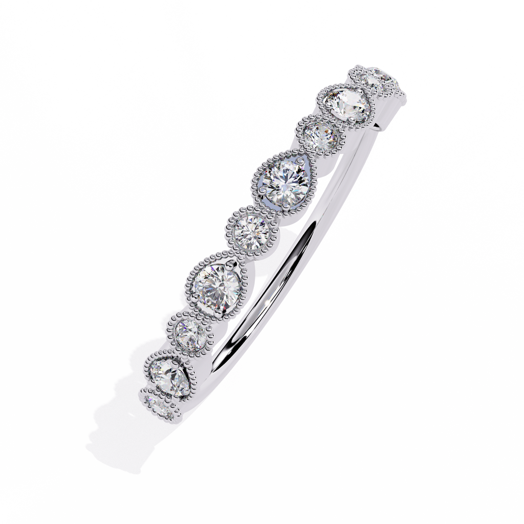 Pear & Round Lab Grown Diamond Ring