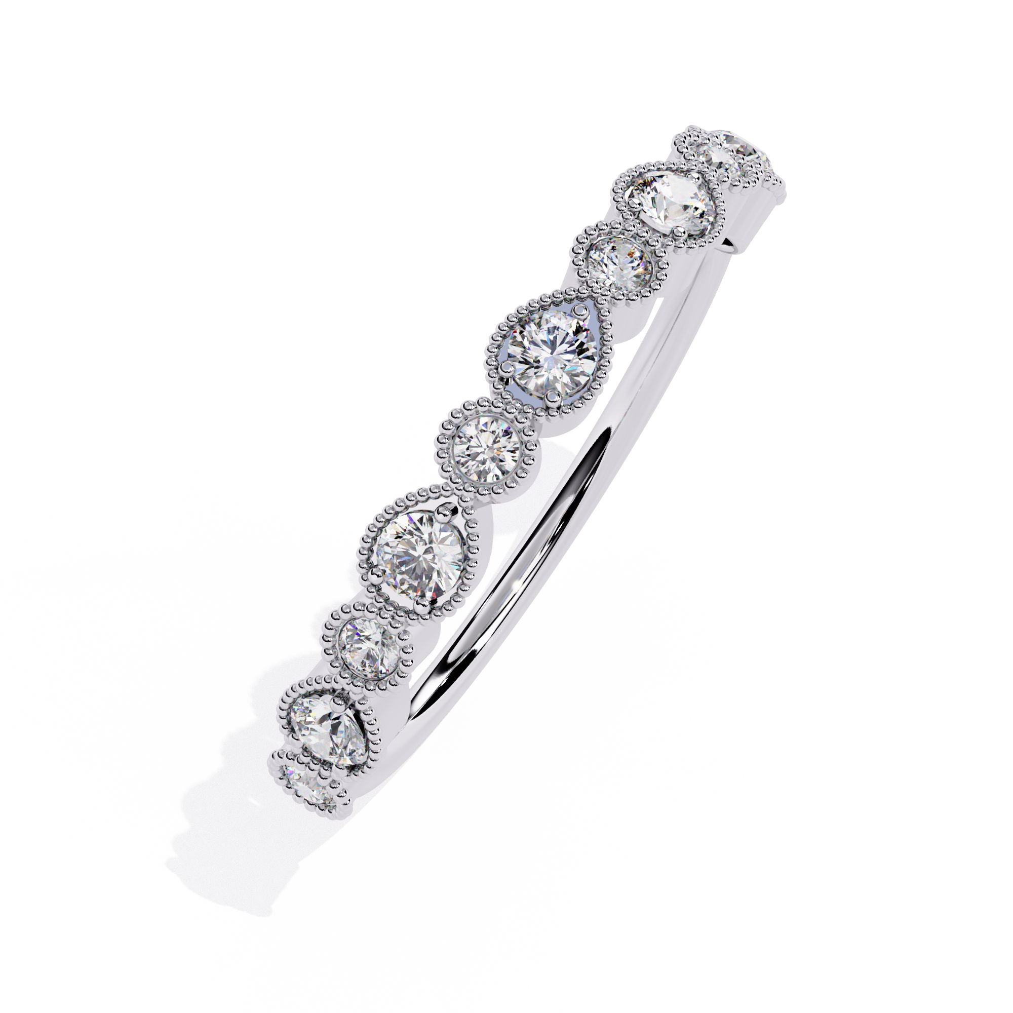 Pear & Round Lab Grown Diamond Ring