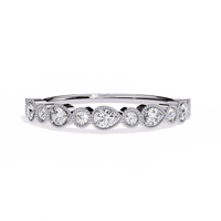 Pear & Round Lab Grown Diamond Ring