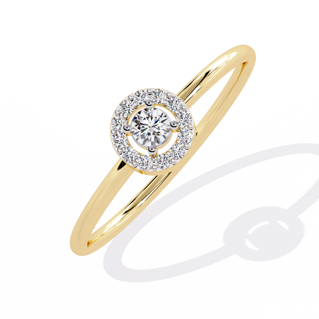 Minimalist Lab Grown Diamond Halo Ring