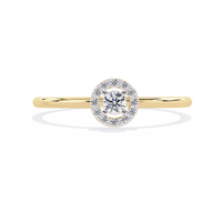 Minimalist Lab Grown Diamond Halo Ring