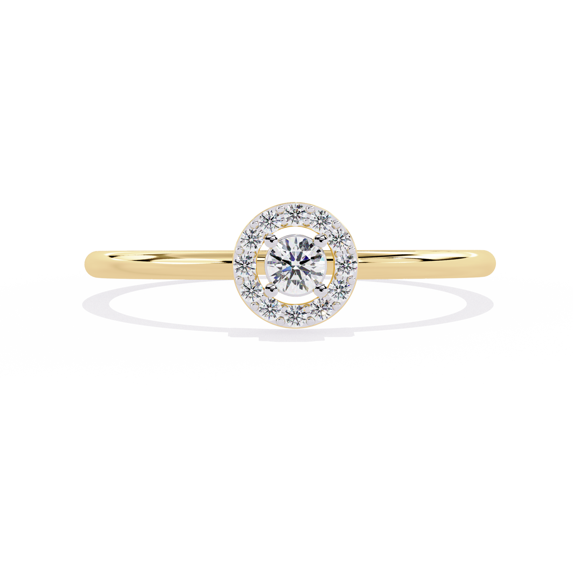 Minimalist Lab Grown Diamond Halo Ring