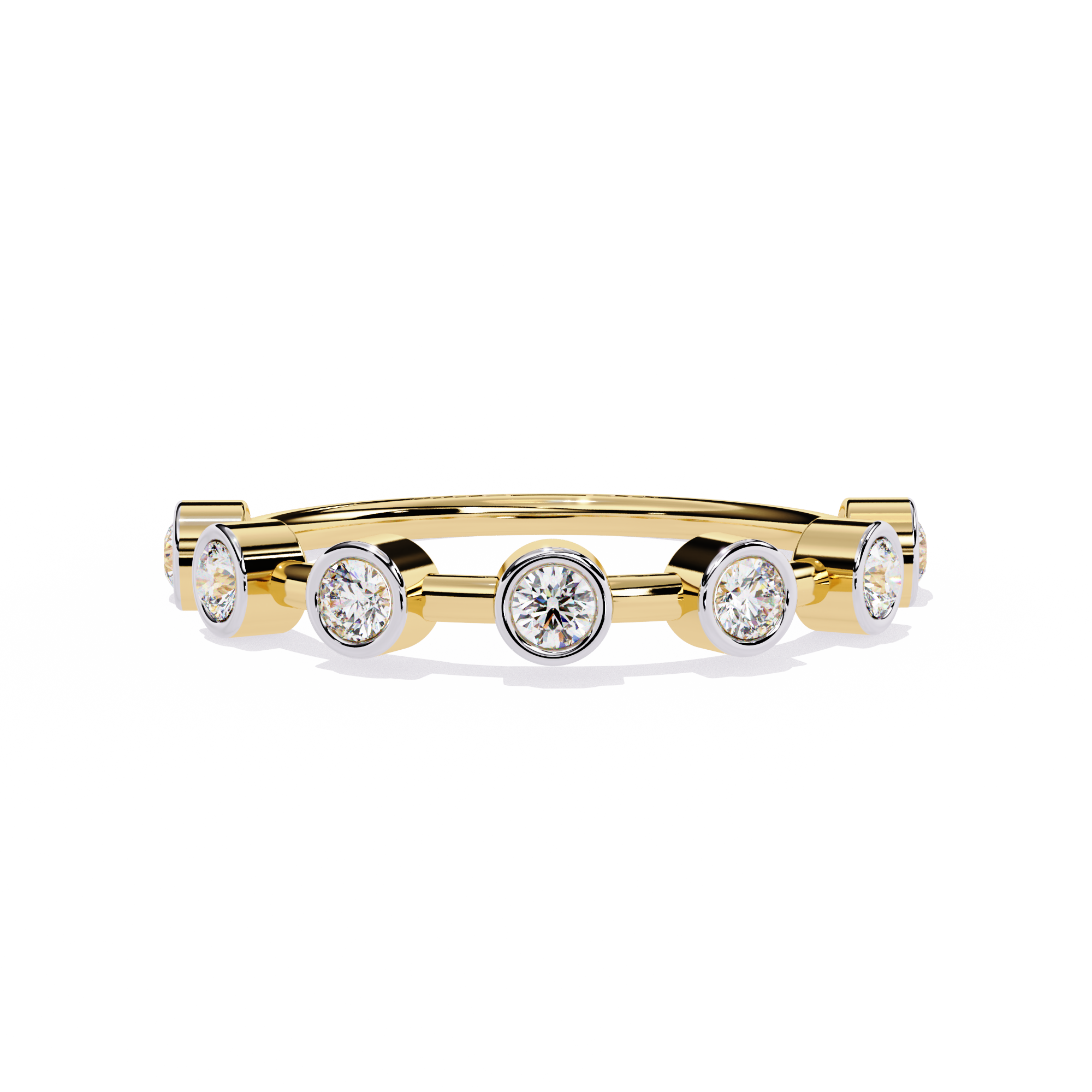Bezel Set Lab Grown Diamond Ring