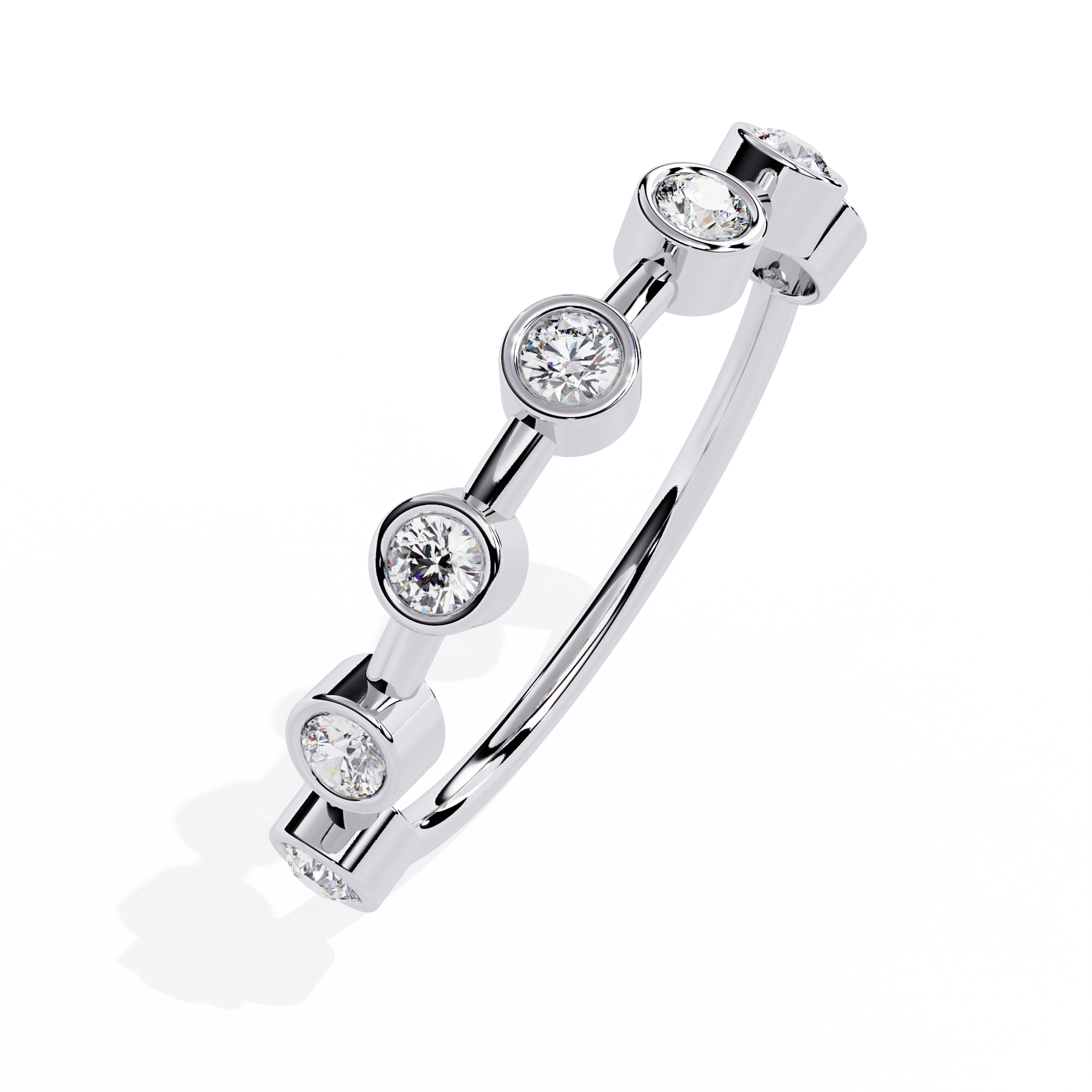 Bezel Set Lab Grown Diamond Ring