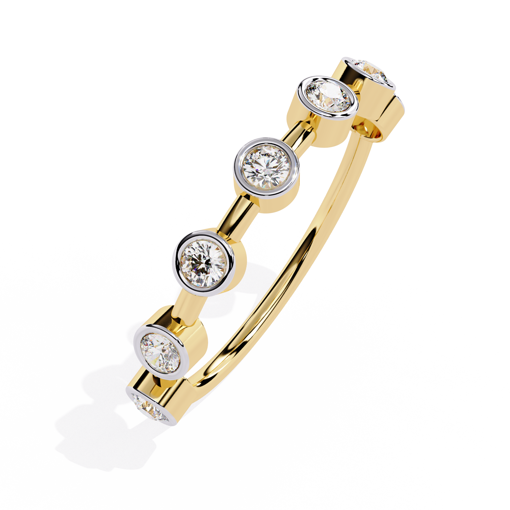 Bezel Set Lab Grown Diamond Ring