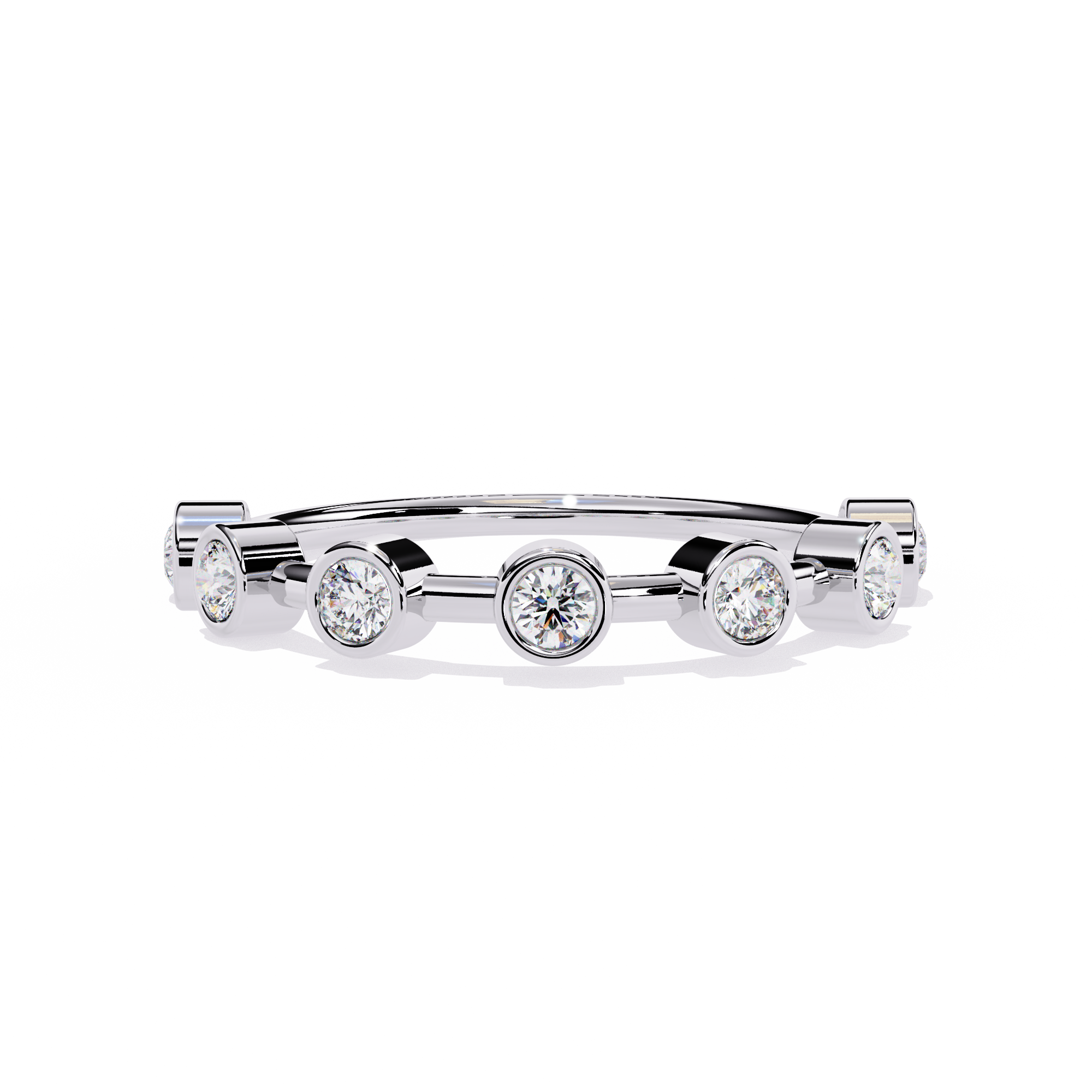 Bezel Set Lab Grown Diamond Ring