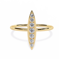 Elongated Lab Grown Diamond Ring