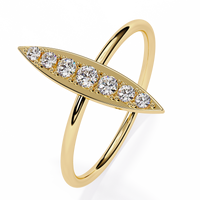 Elongated Lab Grown Diamond Ring