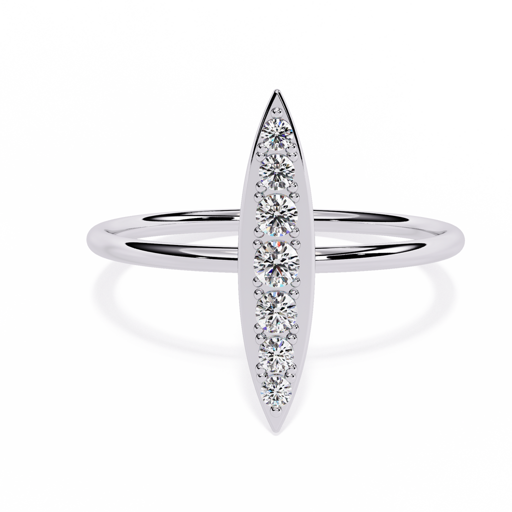 Elongated Lab Grown Diamond Ring