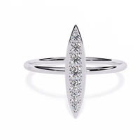 Elongated Lab Grown Diamond Ring