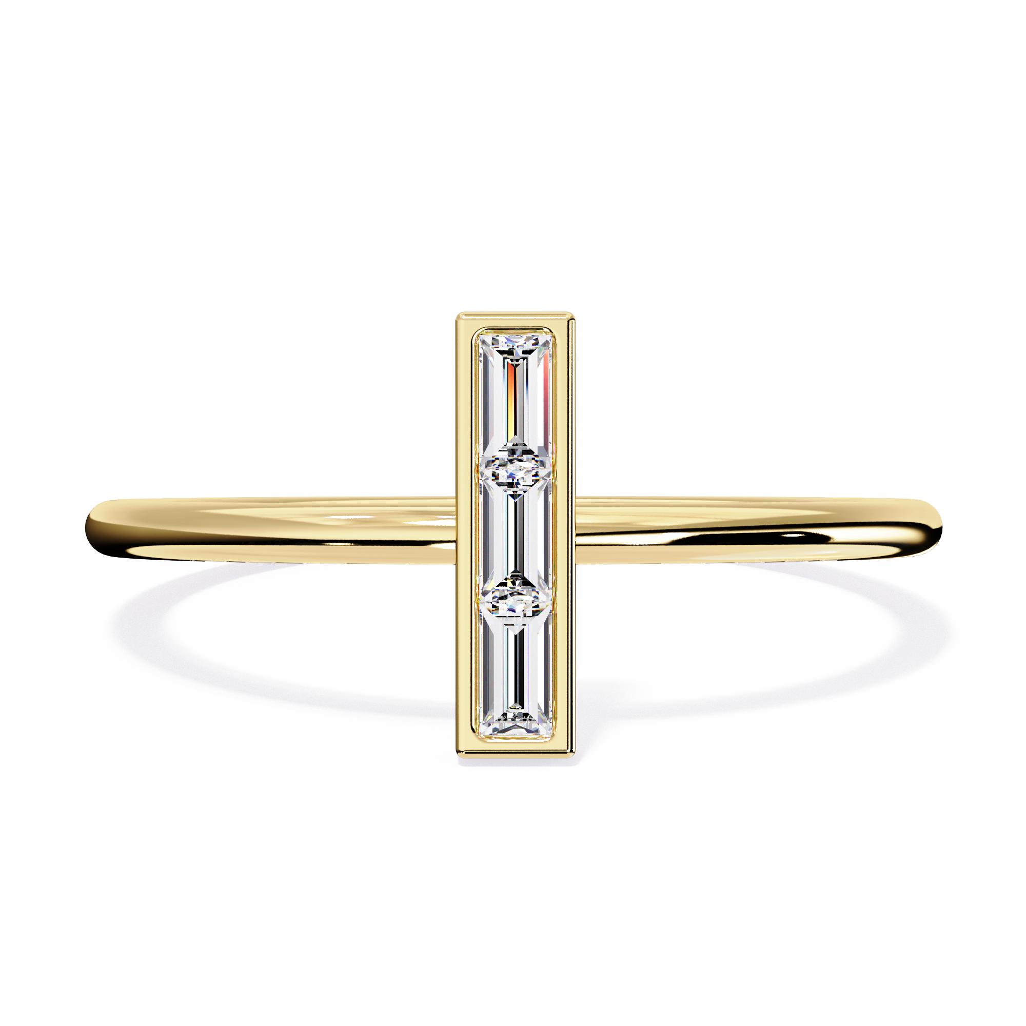 Baguette Lab Grown Diamond Ring