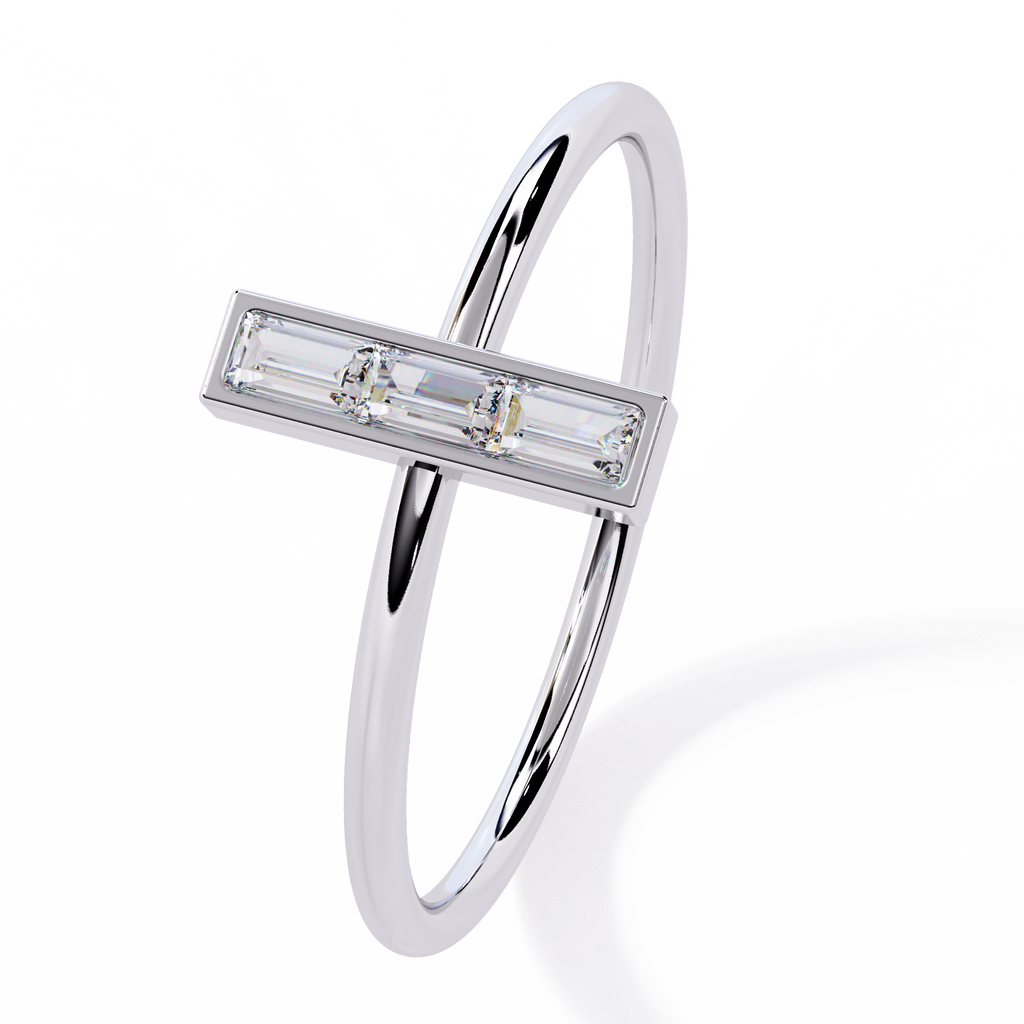 Baguette Lab Grown Diamond Ring
