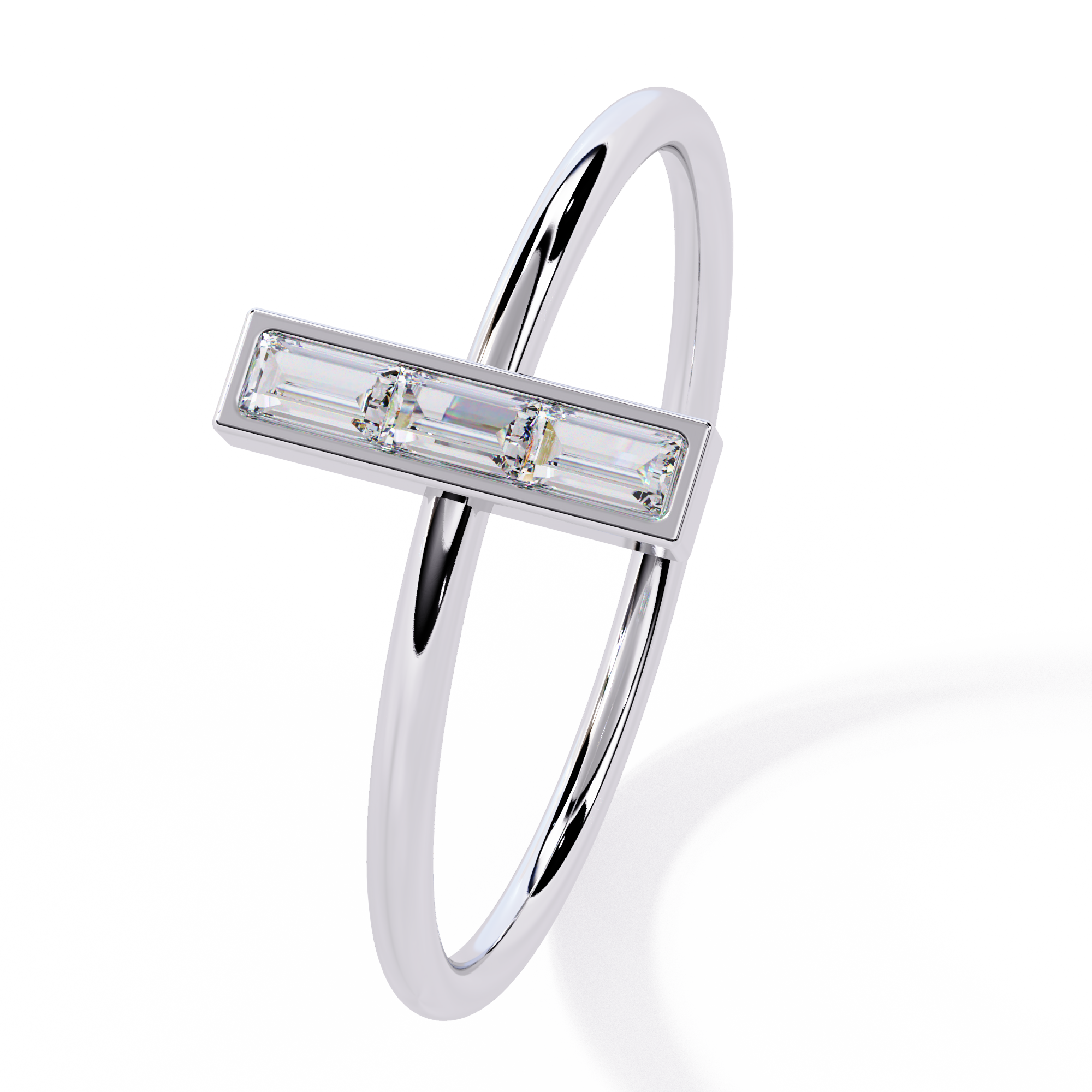 Baguette Lab Grown Diamond Ring