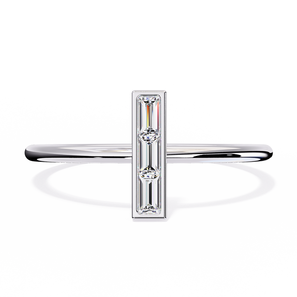Baguette Lab Grown Diamond Ring