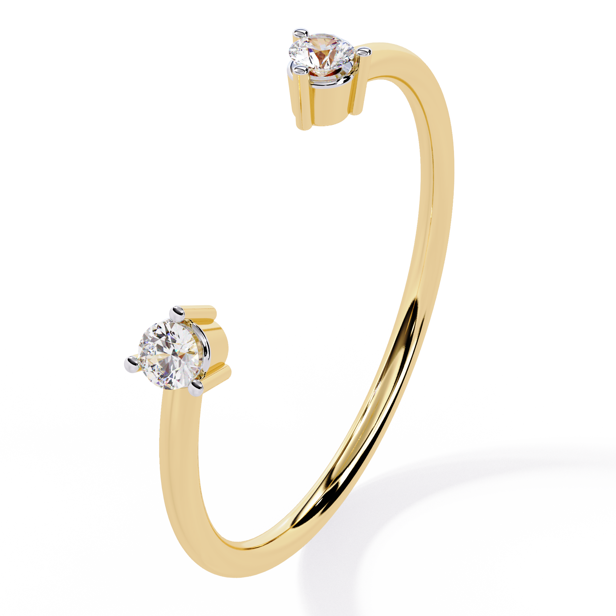 Open Band Lab Grown Diamond Ring