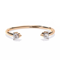 Open Band Lab Grown Diamond Ring