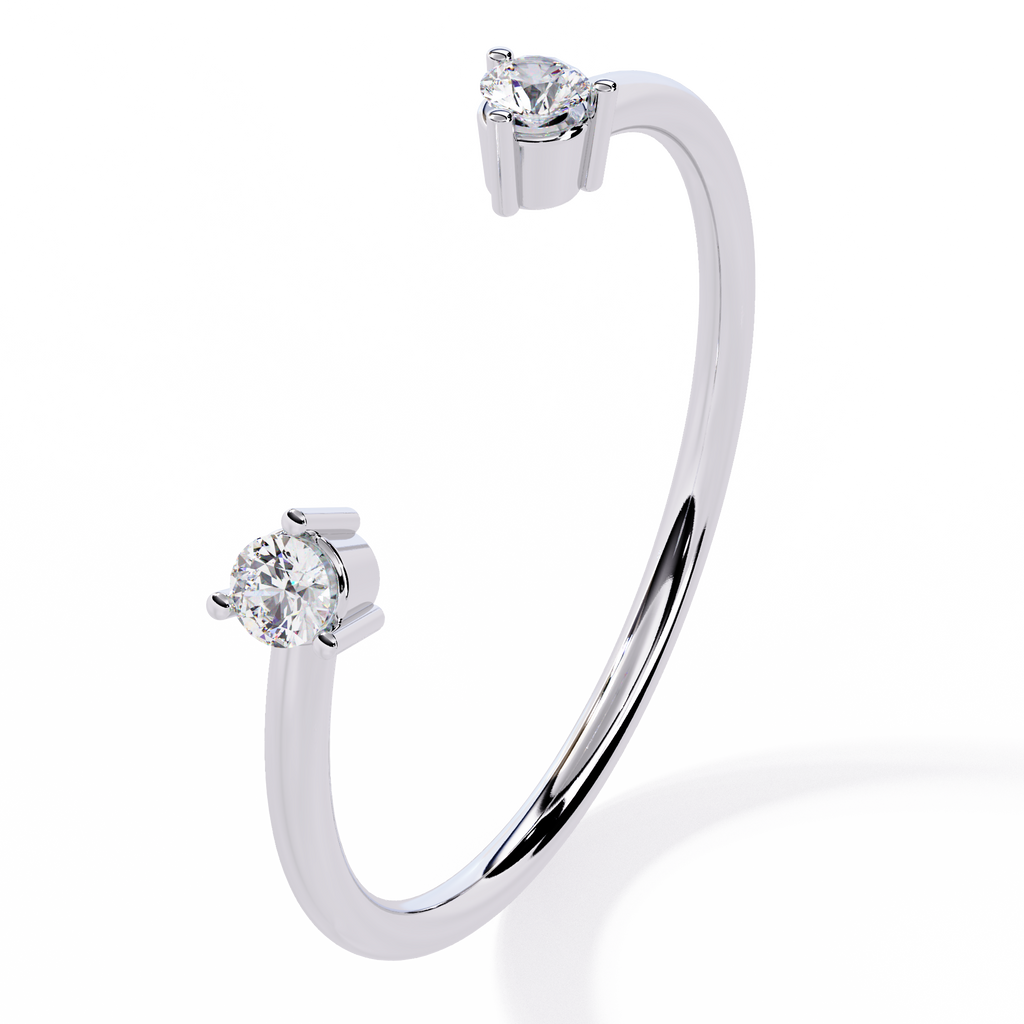 Open Band Lab Grown Diamond Ring