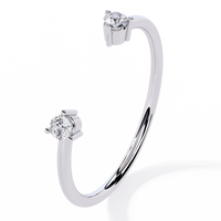 Open Band Lab Grown Diamond Ring