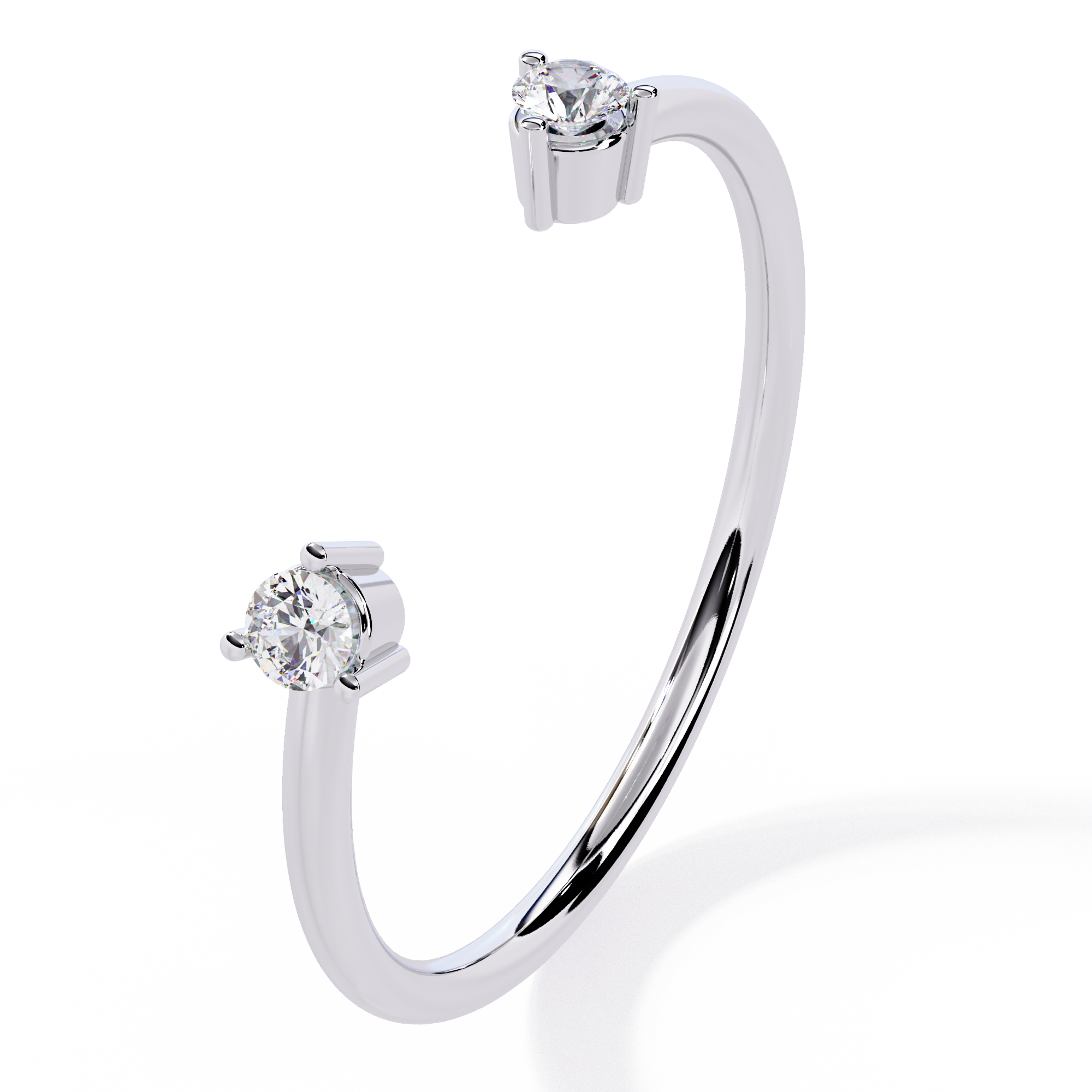 Open Band Lab Grown Diamond Ring