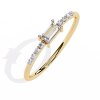 Lab Grown Baguette Diamond Ring