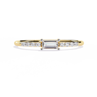 Lab Grown Baguette Diamond Ring
