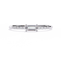 Lab Grown Baguette Diamond Ring