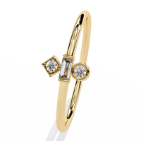 Geometric Lab Grown Diamond Ring