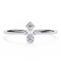 Geometric Lab Grown Diamond Ring