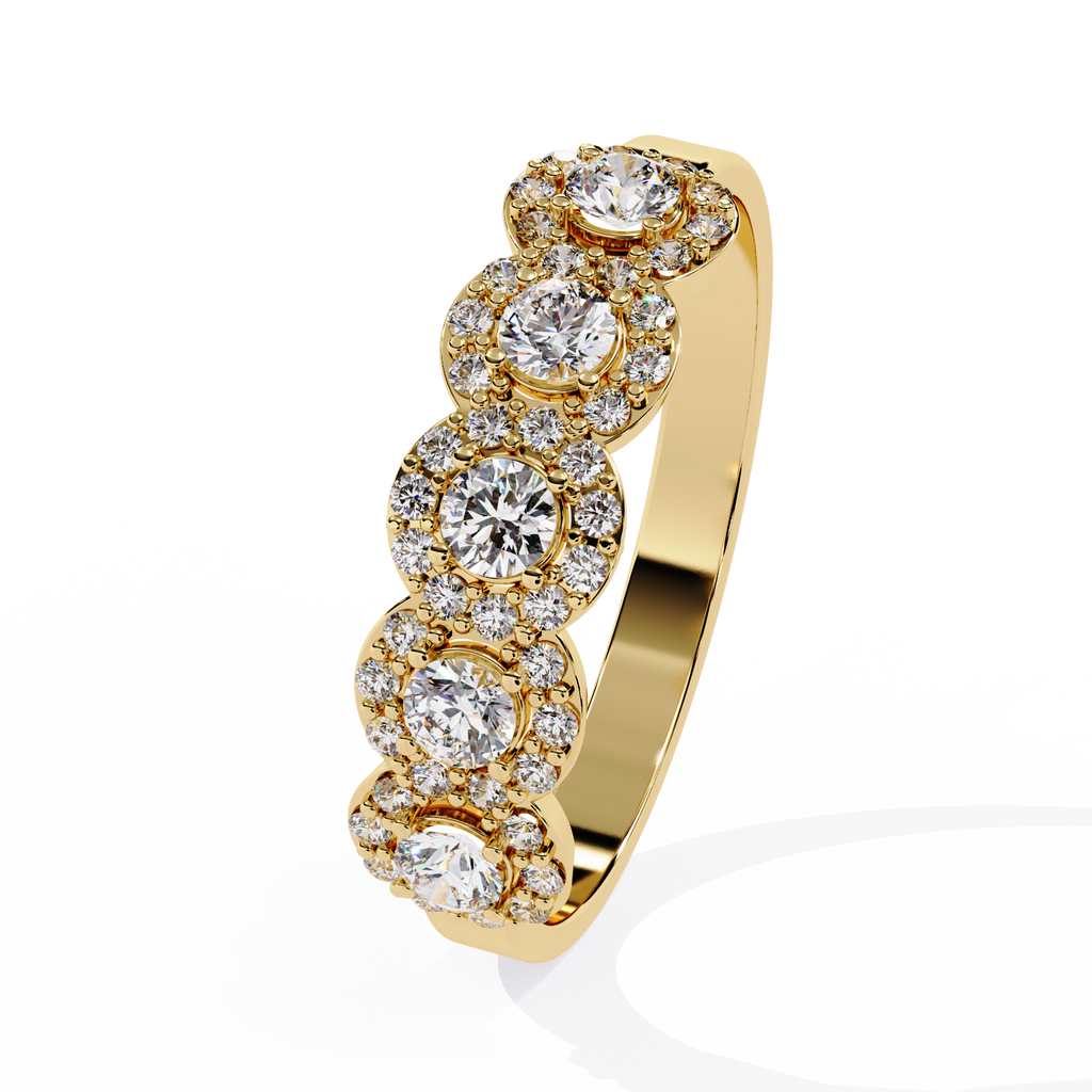Multi-Halo Lab Grown Diamond Ring