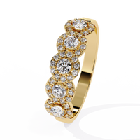 Multi-Halo Lab Grown Diamond Ring